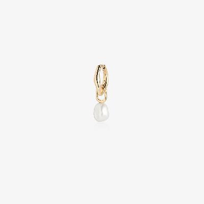 Maria Black - Gold-Plated Vento Pearl Huggie Earring
