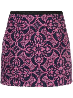 Marine Serre - Pink Towels Jacquard Mini Skirt