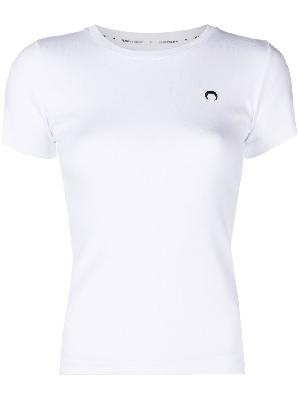 Marine Serre - White Moon Logo Cotton T-Shirt
