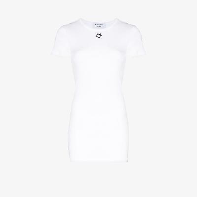 Marine Serre - Fine-Ribbed Organic Cotton T-Shirt Dress