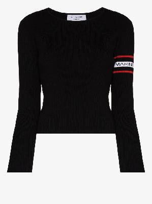 Marine Serre - Stripe Open Back Sweater