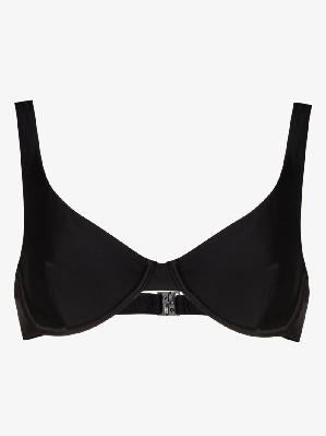 Matteau - Black The Underwire Plunge Bikini Top