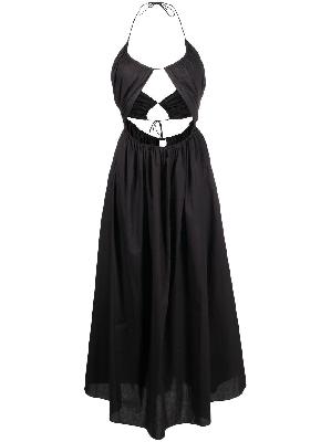Matteau - Black Cut-Out Midi Dress