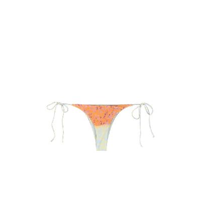 Miaou - Orange Kaui Side Tie Bikini Bottoms
