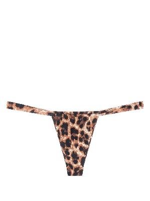Miaou - Brown Bali Leopard Print Bikini Bottoms