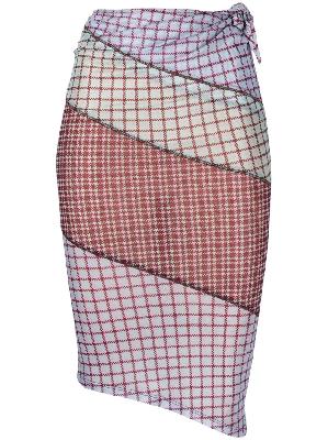Miaou - Multicolour Sienna Checked Midi Skirt