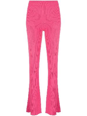 MISBHV - Pink High Waist Flared Trousers