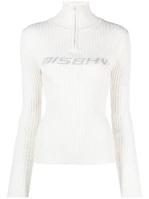 MISBHV - White Ski Logo Knitted Sweater