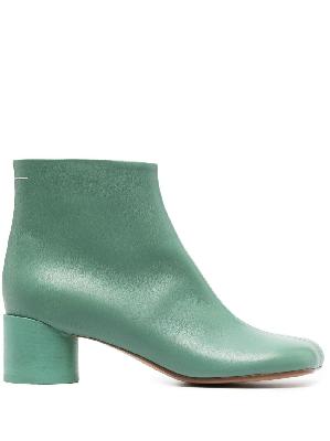 MM6 Maison Margiela - Green Anatomic 45 Leather Ankle Boots