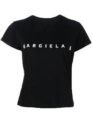 MM6 Maison Margiela - Black Short-Sleeve Logo T-Shirt