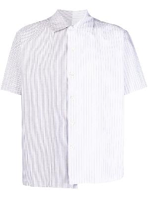 MM6 Maison Margiela - Grey Short-Sleeve Striped Shirt