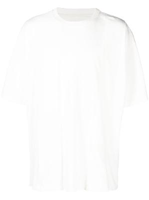 MM6 Maison Margiela - White Cotton Crew Neck T-Shirt