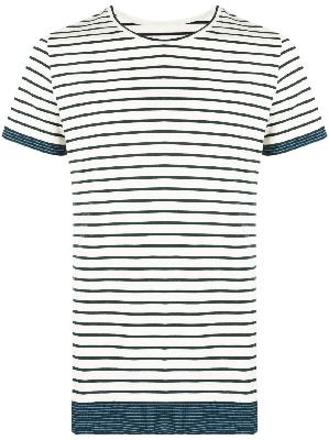 MM6 Maison Margiela - White Striped Cotton T-Shirt