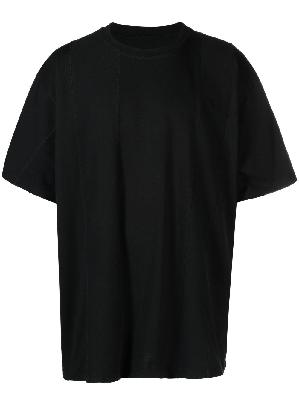 MM6 Maison Margiela - Black Cotton Crew Neck T-Shirt