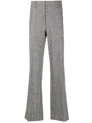 MM6 Maison Margiela - Grey Tailored Striped Trousers