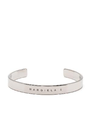 MM6 Maison Margiela - Minimal Logo-Engraved Thin Bracelet
