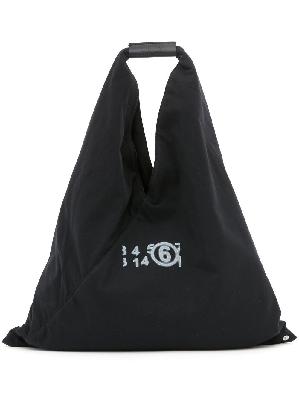 MM6 Maison Margiela - Black Numbers Logo Tote Bag
