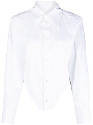 MM6 Maison Margiela - White Asymmetric Cotton Shirt
