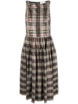 Molly Goddard - Check-Pattern Sleeveless Dress