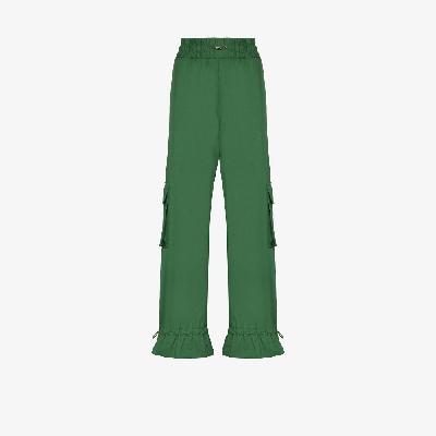 Moncler Genius - X JW Anderson Green Straight Leg Cotton Cargo Trousers