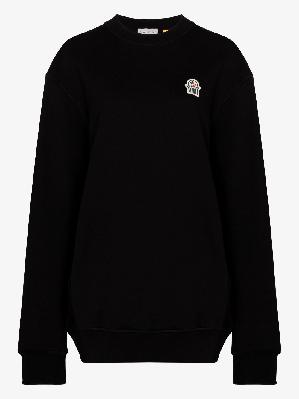 Moncler Genius - X Gentle Monster Black Logo Patch Cotton Sweatshirt