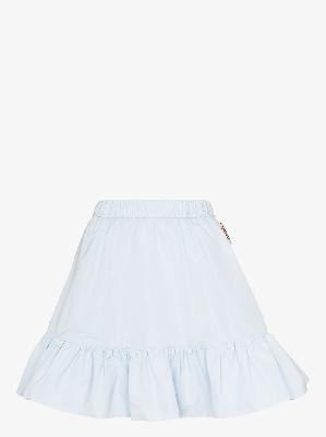 Moncler Genius - X Simone Rocha Logo-Appliqued Embellished Mini Skirt