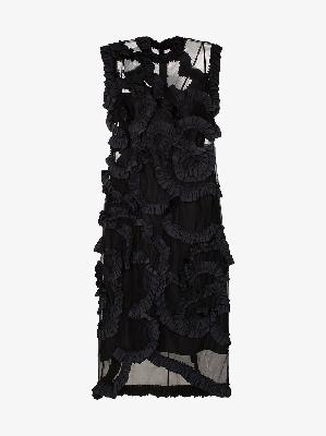 Moncler Genius - 4 Moncler Simone Rocha Ruffled Sheer Silk Midi Dress