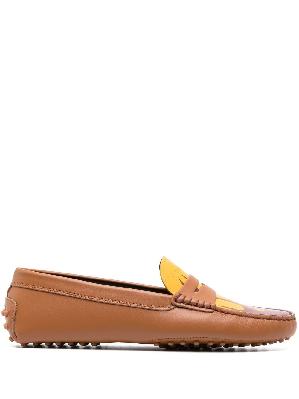 Moncler Genius - Brown Gommino Leather Loafers