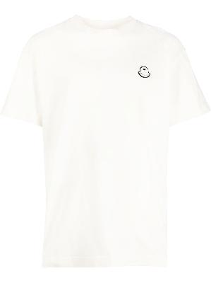 Moncler Genius - White Logo-Patch Short-Sleeved T-Shirt