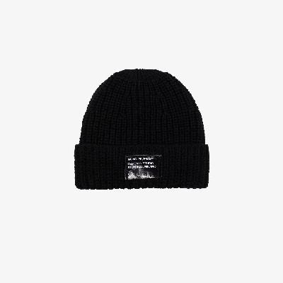 Moncler Genius - Black 7 Moncler Fragment Wool Beanie Hat