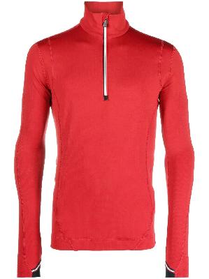 Moncler Grenoble - Red High Neck Lightweight Sweatshirt