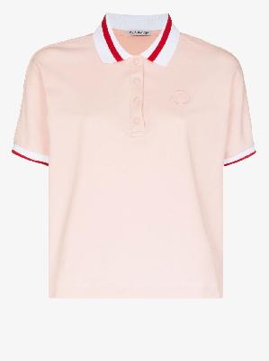 Moncler - Contrast Collar Cotton Polo Shirt