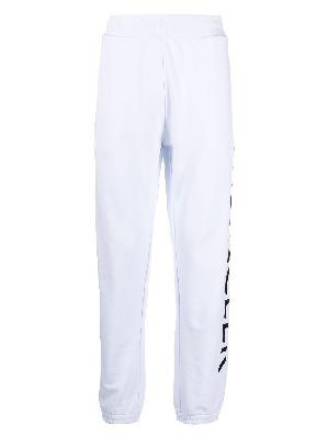 Moncler - White Logo Embroidered Cotton Fleece Track Pants