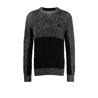 Moncler - Black Colour Block Virgin Wool Sweater