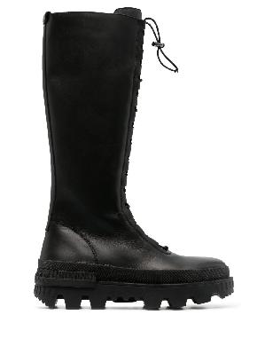 Moncler - Black Normandy Knee-High Leather Boots