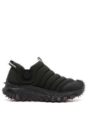 Moncler - Black Low-Top Quilted Sneakers