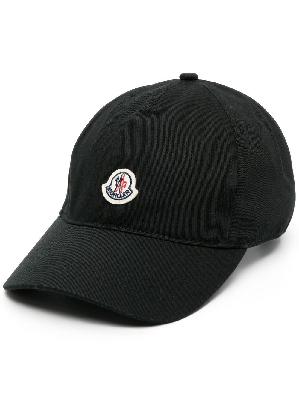 Moncler - Black Logo Patch Baseball Cap