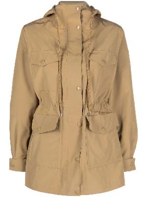 Moncler - Neutral Treberon Hooded Parka Jacket