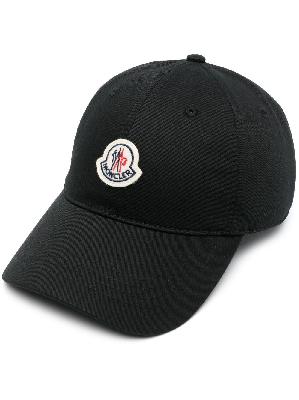 Moncler - Black Logo-Appliqué Baseball Cap