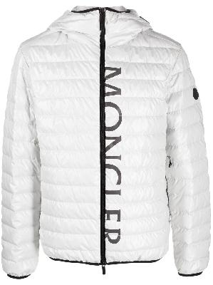 Moncler - White Logo Print Padded Jacket