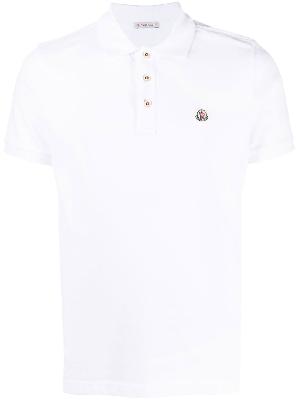Moncler - White Logo Patch Polo Shirt