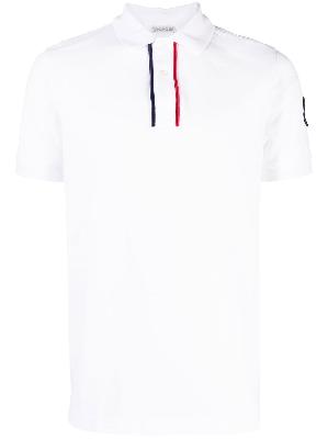 Moncler - White Logo Patch Polo Shirt