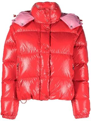 Moncler - Bright Red Detachable Hood Down Jacket