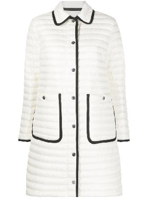 Moncler - White Nettes Quilted Coat