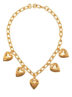 Mondo Mondo - Gold-Plated Heart Burn Charm Necklace