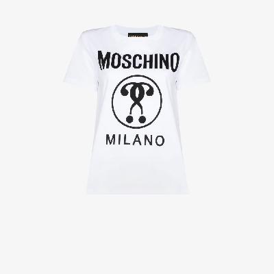 Moschino - Logo Print Cotton T-Shirt