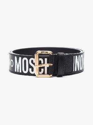 Moschino - Black Logo Leather Belt