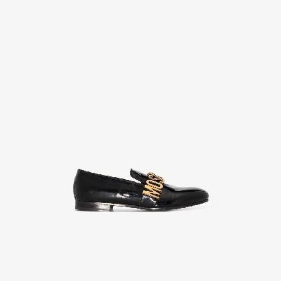 Moschino - Logo-Lettering Patent Loafers