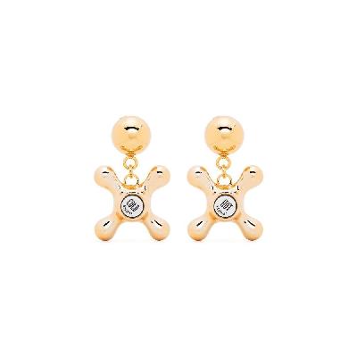 Moschino - Gold Tone Hot And Cold Shower Drop Earrings