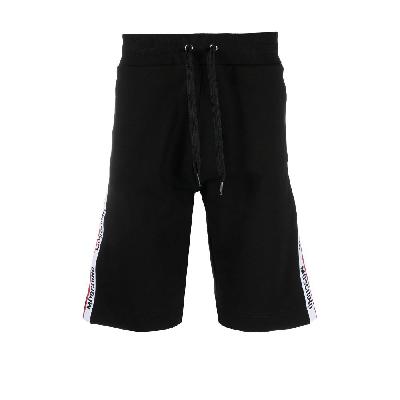 Moschino - Black Logo Tape Cotton Track Shorts